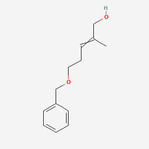 molecular formula C13H18O2 B14337376 5-(Benzyloxy)-2-methylpent-2-en-1-ol CAS No. 95531-98-9