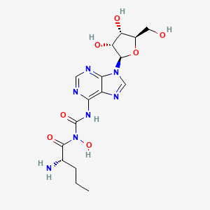 molecular formula C16H23N7O7 B1433741 N6-hydroxynorvalylcarbamoyladenosine CAS No. 146426-20-2