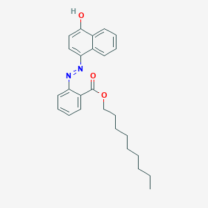molecular formula C26H30N2O3 B14337415 Nonyl 2-[2-(4-oxonaphthalen-1(4H)-ylidene)hydrazinyl]benzoate CAS No. 105513-43-7