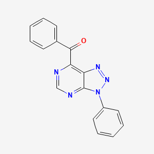 molecular formula C17H11N5O B14337488 Methanone, phenyl(3-phenyl-3H-1,2,3-triazolo[4,5-d]pyrimidin-7-yl)- CAS No. 99934-01-7