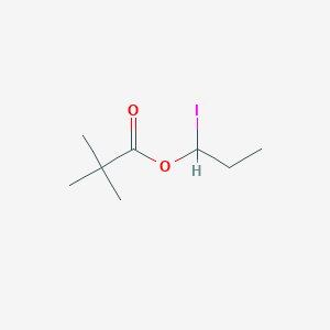 molecular formula C8H15IO2 B14337490 1-Iodopropyl 2,2-dimethylpropanoate CAS No. 106776-72-1