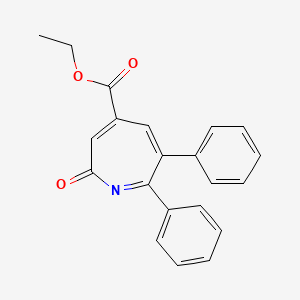 molecular formula C21H17NO3 B14337529 Ethyl 2-oxo-6,7-diphenyl-2H-azepine-4-carboxylate CAS No. 105592-77-6