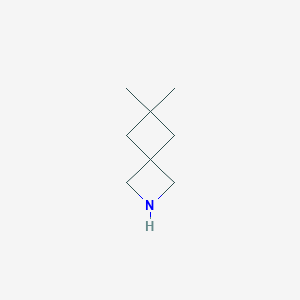 molecular formula C8H15N B1433753 6,6-Dimethyl-2-azaspiro[3.3]heptane CAS No. 1783644-98-3