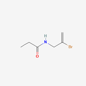 molecular formula C6H10BrNO B14337575 Propionamide, N-(2-bromoallyl)- CAS No. 102128-86-9