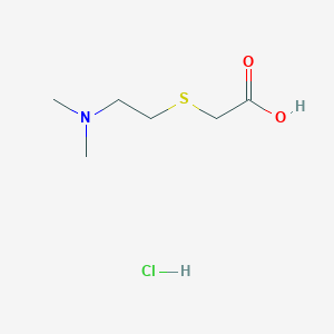 molecular formula C6H14ClNO2S B1433759 2-[[2-(Dimethylamino)ethyl]thio]-aceticAcidHydrochloride CAS No. 1415981-68-8