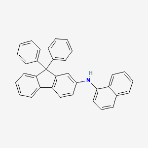 molecular formula C35H25N B1433760 N-(naphthalen-1-yl)-9,9-diphenyl-9H-fluoren-2-amine CAS No. 1196694-11-7