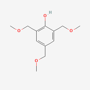 molecular formula C12H18O4 B14337608 2,4,6-Tris(methoxymethyl)phenol CAS No. 109185-69-5