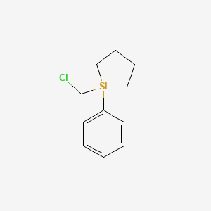 molecular formula C11H15ClSi B14337614 1-(Chloromethyl)-1-phenylsilolane CAS No. 105705-56-4
