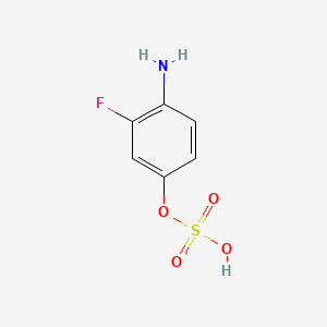 molecular formula C6H6FNO4S B14337615 Phenol, 4-amino-3-fluoro-, 1-(hydrogen sulfate) CAS No. 103841-99-2