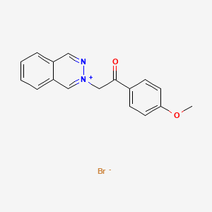 molecular formula C17H15BrN2O2 B14337633 Phthalazinium, 2-[2-(4-methoxyphenyl)-2-oxoethyl]-, bromide CAS No. 97795-08-9