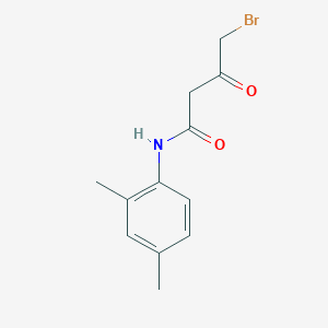 molecular formula C12H14BrNO2 B14337635 4-Bromo-N-(2,4-dimethylphenyl)-3-oxobutanamide CAS No. 104329-99-9
