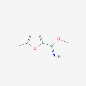 molecular formula C7H9NO2 B14337639 Methyl 5-methylfuran-2-carboximidate CAS No. 110824-36-7