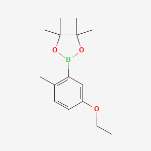 B1433764 2-(5-Ethoxy-2-methylphenyl)-4,4,5,5-tetramethyl-1,3,2-dioxaborolane CAS No. 1445601-63-7