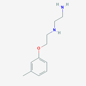 molecular formula C11H18N2O B14337671 N~1~-[2-(3-Methylphenoxy)ethyl]ethane-1,2-diamine CAS No. 105522-32-5