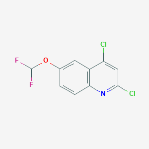 molecular formula C10H5Cl2F2NO B1433770 2,4-dichloro-6-(difluoromethoxy)quinoline CAS No. 1422496-25-0
