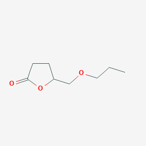 molecular formula C8H14O3 B14337719 5-(Propoxymethyl)oxolan-2-one CAS No. 105273-65-2