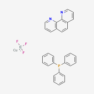 molecular formula C31H23CuF3N2P B1433776 (1,10-Phenanthroline)(trifluoromethyl)(triphenylphosphine)copper(I) CAS No. 1334890-93-5