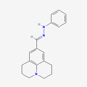 molecular formula C19H21N3 B14337814 9-Julolidinecarboxaldehyde phenylhydrazone CAS No. 101077-16-1