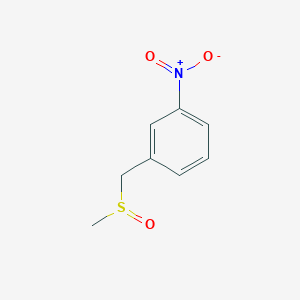 molecular formula C8H9NO3S B1433782 1-((Methylsulfinyl)methyl)-3-nitrobenzene CAS No. 1414944-11-8