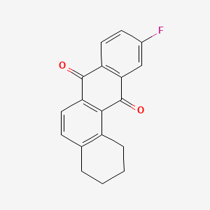 molecular formula C18H13FO2 B14337828 Benz(a)anthracene-7,12-dione, 10-fluoro-1,2,3,4-tetrahydro- CAS No. 104761-69-5