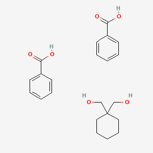 molecular formula C22H28O6 B14337837 Benzoic acid--(cyclohexane-1,1-diyl)dimethanol (2/1) CAS No. 102506-68-3