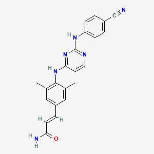 molecular formula C22H20N6O B1433784 Rilpivirine amide 1 impurity CAS No. 500288-66-4
