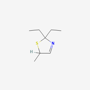 molecular formula C8H15NS B14337855 2,2-Diethyl-5-methyl-3-thiazoline CAS No. 101253-37-6