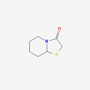 molecular formula C7H11NOS B14337856 Tetrahydro-5H-[1,3]thiazolo[3,2-a]pyridin-3(2H)-one CAS No. 106345-87-3