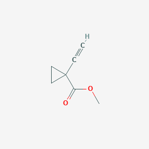 molecular formula C7H8O2 B1433786 Methyl 1-ethynylcyclopropane-1-carboxylate CAS No. 1423705-50-3