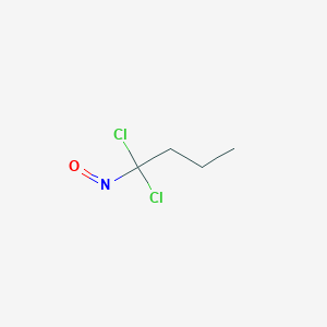 molecular formula C4H7Cl2NO B14337873 1,1-Dichloro-1-nitrosobutane CAS No. 109777-25-5