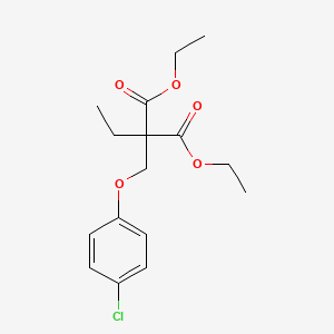 molecular formula C16H21ClO5 B14337880 Diethyl [(4-chlorophenoxy)methyl](ethyl)propanedioate CAS No. 110450-00-5