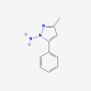 molecular formula C10H11N3 B14337922 3-Methyl-5-phenyl-1H-pyrazol-1-amine CAS No. 99214-42-3