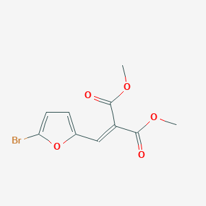 molecular formula C10H9BrO5 B14337931 Dimethyl [(5-bromofuran-2-yl)methylidene]propanedioate CAS No. 104885-24-7