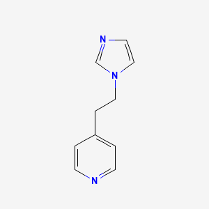 molecular formula C10H11N3 B14337967 Pyridine, 4-[2-(1H-imidazol-1-yl)ethyl]- CAS No. 103095-54-1
