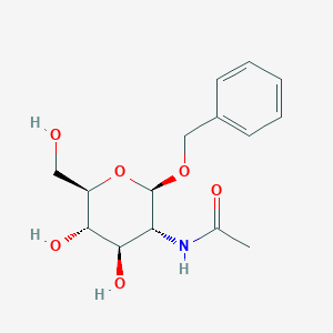 molecular formula C15H21NO6 B014338 Benzyl 2-Acetamido-2-deoxy-beta-D-glucopyranoside CAS No. 13343-67-4