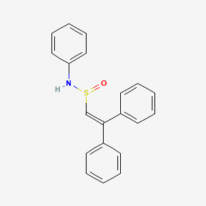 molecular formula C20H17NOS B14338002 Ethenesulfinamide, N,2,2-triphenyl- CAS No. 99081-05-7