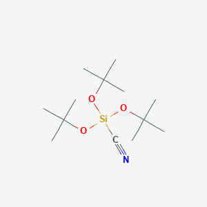 molecular formula C13H27NO3Si B14338005 Tri-tert-butoxysilanecarbonitrile CAS No. 110473-67-1