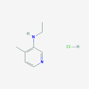 molecular formula C8H13ClN2 B1433802 N-ethyl-4-methylpyridin-3-amine hydrochloride CAS No. 1790141-68-2