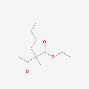 molecular formula C11H20O3 B14338080 Ethyl 2-acetyl-2-methylhexanoate CAS No. 104094-65-7