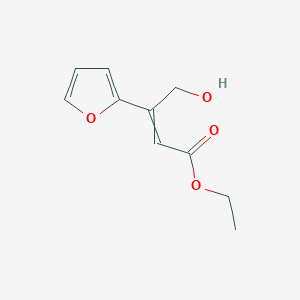 molecular formula C10H12O4 B14338087 Ethyl 3-(furan-2-yl)-4-hydroxybut-2-enoate CAS No. 105653-73-4