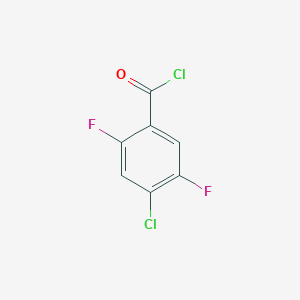 molecular formula C7H2Cl2F2O B143381 4-Chloro-2,5-difluorobenzoyl chloride CAS No. 132794-08-2