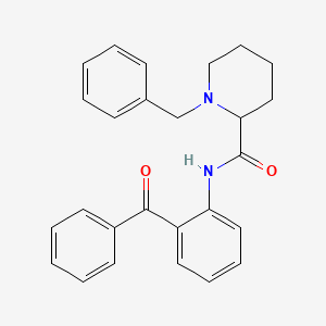 molecular formula C26H26N2O2 B14338104 N-(2-Benzoylphenyl)-1-benzylpiperidine-2-carboxamide CAS No. 105099-18-1
