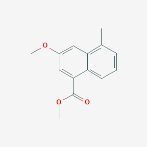 molecular formula C14H14O3 B14338236 Methyl 3-methoxy-5-methylnaphthalene-1-carboxylate CAS No. 110450-53-8