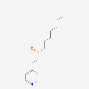 molecular formula C15H25NOS B14338239 Pyridine, 4-[2-(octylsulfinyl)ethyl]- CAS No. 105163-65-3