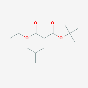 molecular formula C13H24O4 B14338296 tert-Butyl ethyl (2-methylpropyl)propanedioate CAS No. 108709-43-9
