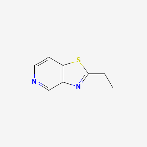 molecular formula C8H8N2S B14338313 2-Ethyl[1,3]thiazolo[4,5-c]pyridine CAS No. 98382-94-6