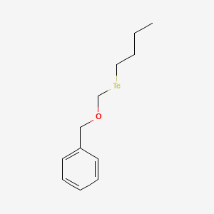 molecular formula C12H18OTe B14338331 {[(Butyltellanyl)methoxy]methyl}benzene CAS No. 110935-06-3