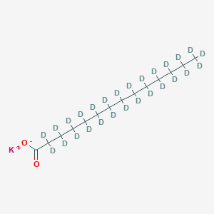 molecular formula C14H27KO2 B1433835 Potassium tetradecanoate-D27 CAS No. 352438-87-0