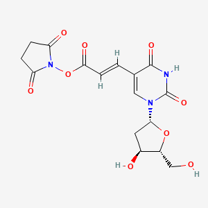 (2,5-Dioxopyrrolidin-1-yl) (E)-3-[1-[(2R,4S,5R)-4-hydroxy-5-(hydroxymethyl)oxolan-2-yl]-2,4-dioxopyrimidin-5-yl]prop-2-enoate