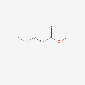 molecular formula C7H11FO2 B14338401 Methyl 2-fluoro-4-methylpent-2-enoate CAS No. 101128-08-9